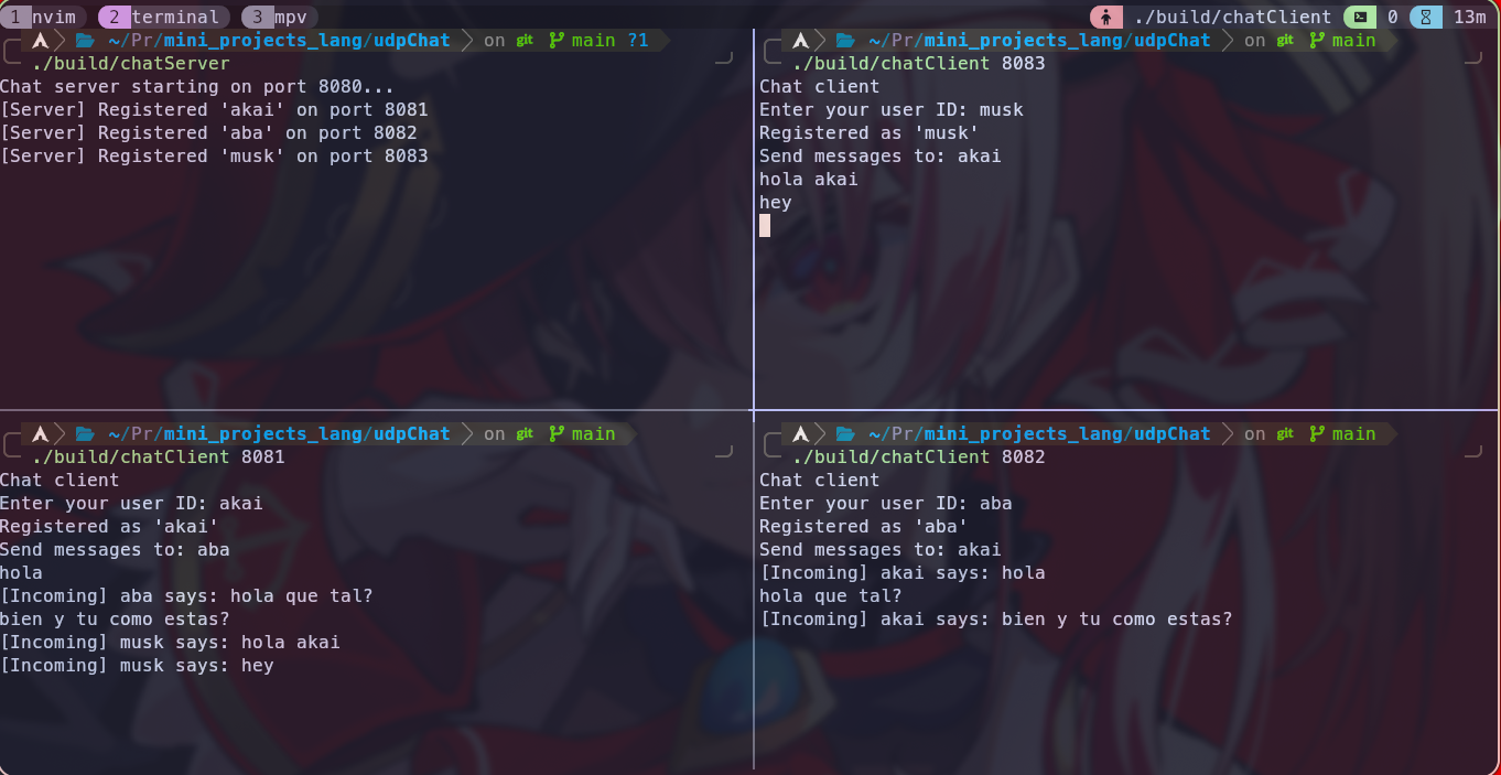 Preview udpChat